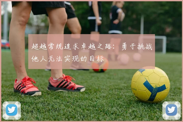 超越常规追求卓越之路：勇于挑战他人无法实现的目标